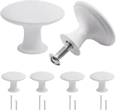 Productafbeelding van Ladeknoppen 30 mm, set van 4, roestvrij staal, voor meubels, keukenkasten