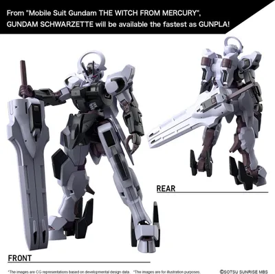 Produktbild von BANDAI BAN5065024 HG Gundam Schwarzette 14 cm