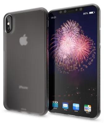 Immagine prodotto di NALIA Custodia per Apple iPhone X XS, Custodia antiscivolo Custodia protettiva in silicone Grigio opaco