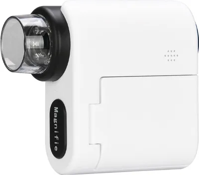 Zdjęcie produktu dla Ręczny mikroskop cyfrowy dla dzieci Powiększenie 1000x Rozdzielczość 4K 2,0-calowy ekran LED Biały