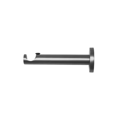 Produktbild von MDEKOR Wandträger 1-läufig Silber Grau P Wandhalter mit Metallmontageplatte für Gardinenstange 19 mm