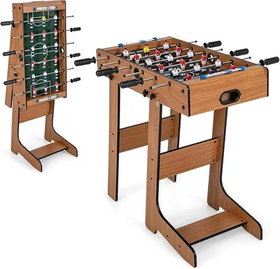 Imagen del producto de Mesa de futbolín plegable, con 18 jugadores y 2 pelotas