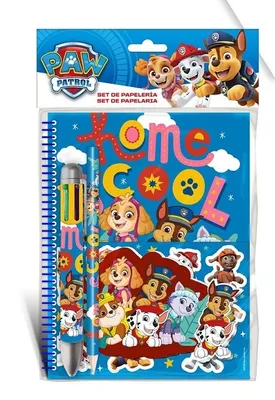 Produktbild von PAW PATROL - Schrein-Set fr Kinder, Notizbuch, A5, Bleistift, Stift, Radiergummi, Miniblock, Sticker