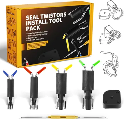 Produktbild von Installationswerkzeug für hydraulische U-Dichtungen, Twistor-Set – 6-teilig – für Dichtungen von 20-165 mm – Kunststoff