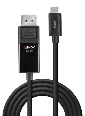 Produktbild von LINDY USB Typ C an Displayport 4K60 Adapterkabel mit HDR 1m