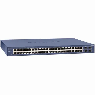 Produktbild von NETGEAR GS748T, Managed, L2+, Gigabit Ethernet (10/100/1000), Vollduplex, Rack-Einbau