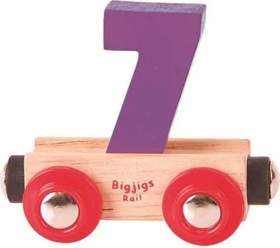 Produktbild von Bigjigs Rail Wagon Holzschienenbahn - Nummer 7
