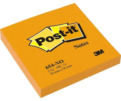 Obrázok produktu pre Post-it Haftnotizen, 76 x 76 mm, neónovo oranžová