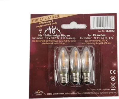 Produktbild von Saico LED-Ersatzlampe, E 10, 16 V, 0,2 W