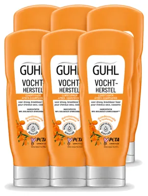 Productafbeelding van 6 x Guhl Vochtinbrengende Crème-Conditioner - 200 ml - Voordeelverpakking - 6 stuks