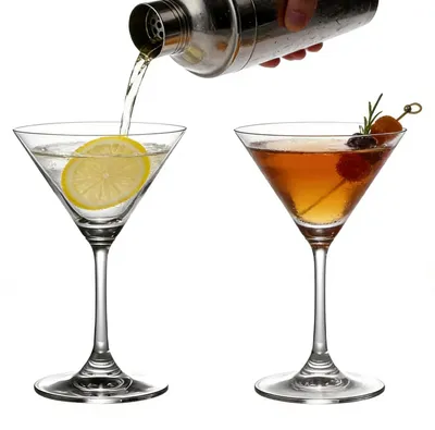 Produktbild von Elzusha – Set aus 2 Martini-Gläsern aus Borosilikatglas