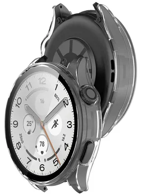 Produktbild von Schutzhülle mit Glas für Xiaomi Watch 5, Bizon Case Watch Adamo, Transparent