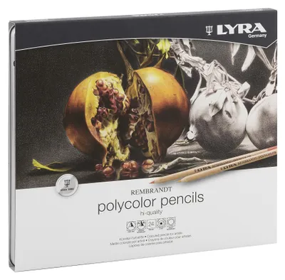Produktbild von LYRA Rembrandt Polycolor Stifte Metalletui 24 sortierte Farben
