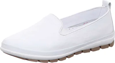 Produktbild von Gemini Damen Slipper Leder Mokassin elegant 341810-01, Größe:41 EU, Farbe:Weiß