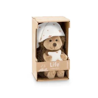 Produktbild von Orange Toys Kuscheltier Igel mit Schlafmütze - mehrfarbiges Plüschspielzeug