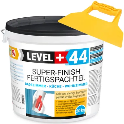 Obrázek produktu pro Sada polymerových tmelů připravená k použití SUPERFINISCH Q4 L+44 - 20 kg + plastový tmel LEVEL+