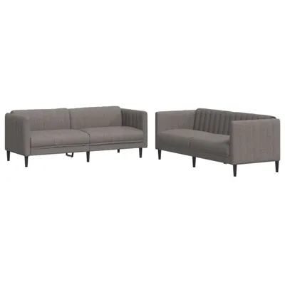 Produktbild von 2-tlg. Sofagarnitur Taupe Stoff