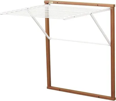 Immagine prodotto di Washerk da parete in legno - pieghevole - 65 metri di corda - colore Curry - AR-It il Cuore del Legno
