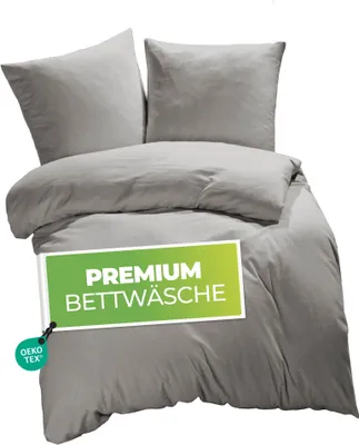 Produktbild von etérea Renforcé Bettwäsche Baumwolle 2x 155x220 cm  2x 80x80 cm