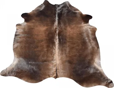 Image de Tapis Kilm en cuir de vache fait main