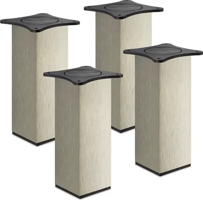Produktbild von 4er Set Möbelfüße QUEBEC II II 200 mm Edelstahloptik