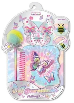 Image de Papillons - Coffret cadeau : écouteurs, cahier à spirales et stylo