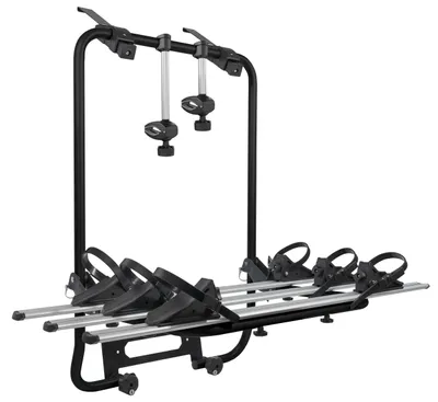 Produktbild von Menabo Shadow Black | Fahrrad-Heckträger für 3 Fahrräder für Heckklappe und Kofferraum - Aluminium