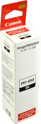 Produktbild von Canon PFI-050 BK, Schwarz, 1 Stück(e), 70 Seiten, Einzelpackung