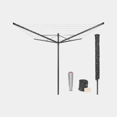 Image de Séchoir de jardin LIFT O-Matic, 50m, avec housse, sac et piquets, anthracite