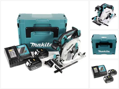 Produktbild von Makita DHS 680 RMJ Akku Handkreissäge 18 V 165 mm Brushless + 2x Akku 4,0 Ah + Ladegerät + Makpac