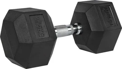 Produktbild von VirtuFit Hexa Kurzhantel Pro 37,5 kg Kurzhantel sechseckig gummiert