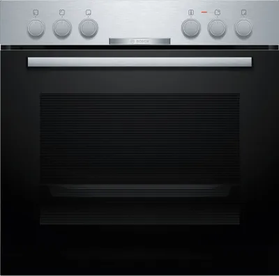 A front view of a Bosch oven.