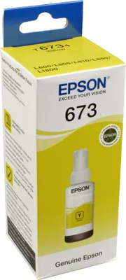 Produktbild von Epson T6734, Original, Gelb, Epson L800, Standardertrag, 70 ml, Tintenstrahldrucker