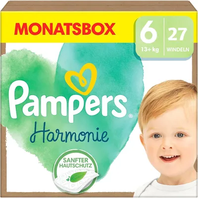 Produktbild von Pampers Harmonie Windeln Größe 6 (13+ kg) 27 Stück – parfümfrei &