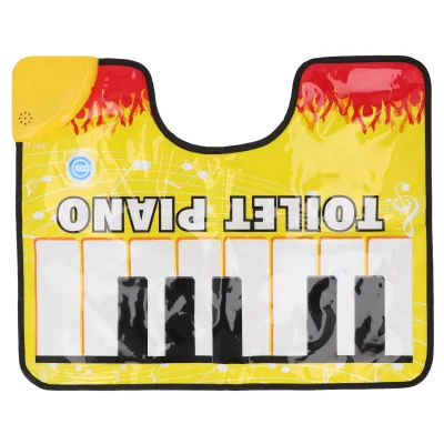 Produktbild von 48 x 60 cm Elektrische Klavier-Fußmatte – Spaßig, Entspannend, Tragbar, Wasserdichter PVC-Soundteppich für Zuhause und Reisen