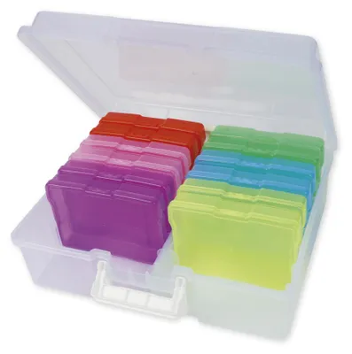 Produktbild von TimeTEX Farb-Boxen im Koffer, transparent, 13-tlg.