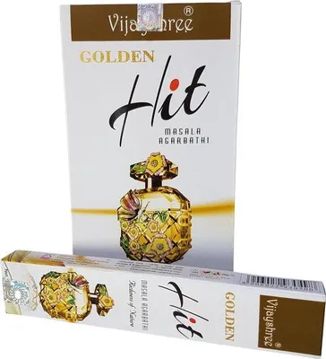 Imagen del producto de Varillas de incienso Golden Hit (paquete de 12 unidades, cada una de 15 gramos)