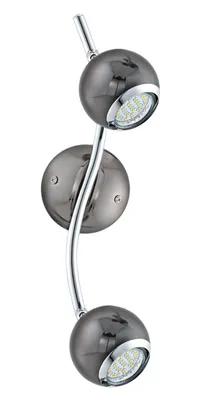 Produktbild von EGLO 31006, Strahler Oberflächenbeleuchtung, GU10, 2 Glühbirne(n), LED, 3000 K, Schwarz, Silber