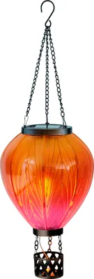Produktbild von LED XL Solar Laterne Heißluftballon Windlicht Metallgestell Dekoration Garten