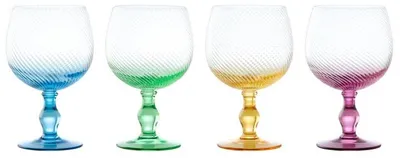 Productafbeelding van Anton Studio Designs, set van 4 ginbekers met een spiraalmotief