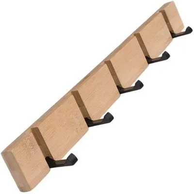 Immagine prodotto di Appendiabiti a 5 ganci, 50 x 5 cm, per giacche, sciarpe e borse
