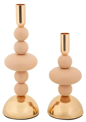 Produktbild von Kerzenhalter GALAXY, 22 cm, 30 cm, 2er Set