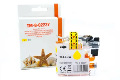 Produktbild von yellow Tinte/Tintenpatrone 4.6-LC221Y kompatibel mit Brother LC221Y [ LC-221 ]  Seiten: 600