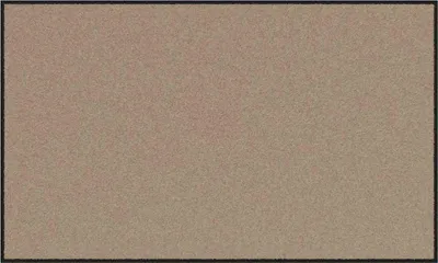 Imagen del producto de vidaXL Alfombra de entrada beige y negra, 90 x 150 cm, 100% poliamida