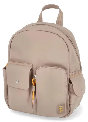 Imagen del producto de Mochila para mujer Fräulein Frida, color beige, material sintético. Talla: Talla única