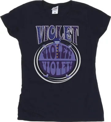 Produktbild von Willy Wonka - "Violet Turning Violet" T-Shirt für Damen BI51078 (S) (Marineblau)