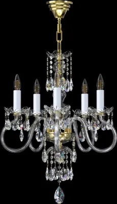 Obrázek produktu pro Casa Padrino barokní křišťálový lustr zlatý / bílý Ø 52 x v. 68 cm - Nádherný lustr v barokním stylu s českým křišťálovým sklem - Barokní křišťálová světla