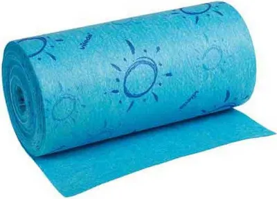 Productafbeelding van Vileda Microvezeldoek Quick n Dry, rol van 10 meter, blauw