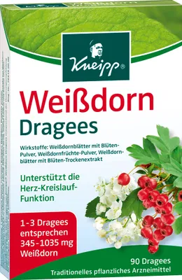 Produktbild von Kneipp | Weißdorn Dragees | 90 Dragees