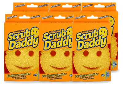 Produktbild von 6 x Scrub Daddy Reinigungsschwamm - Texturändernd - Vorteilspackung - 6 Stücke